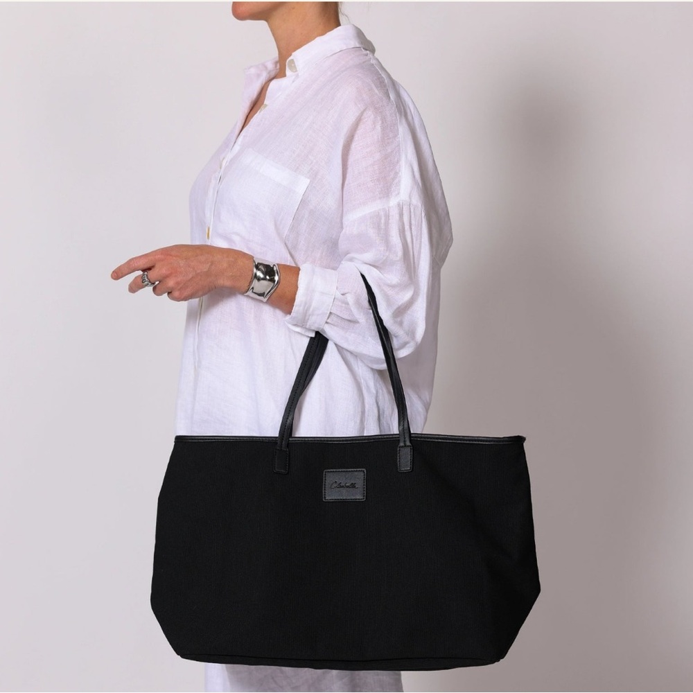 CLEOBELLA CANVAS TOTE | BLACK